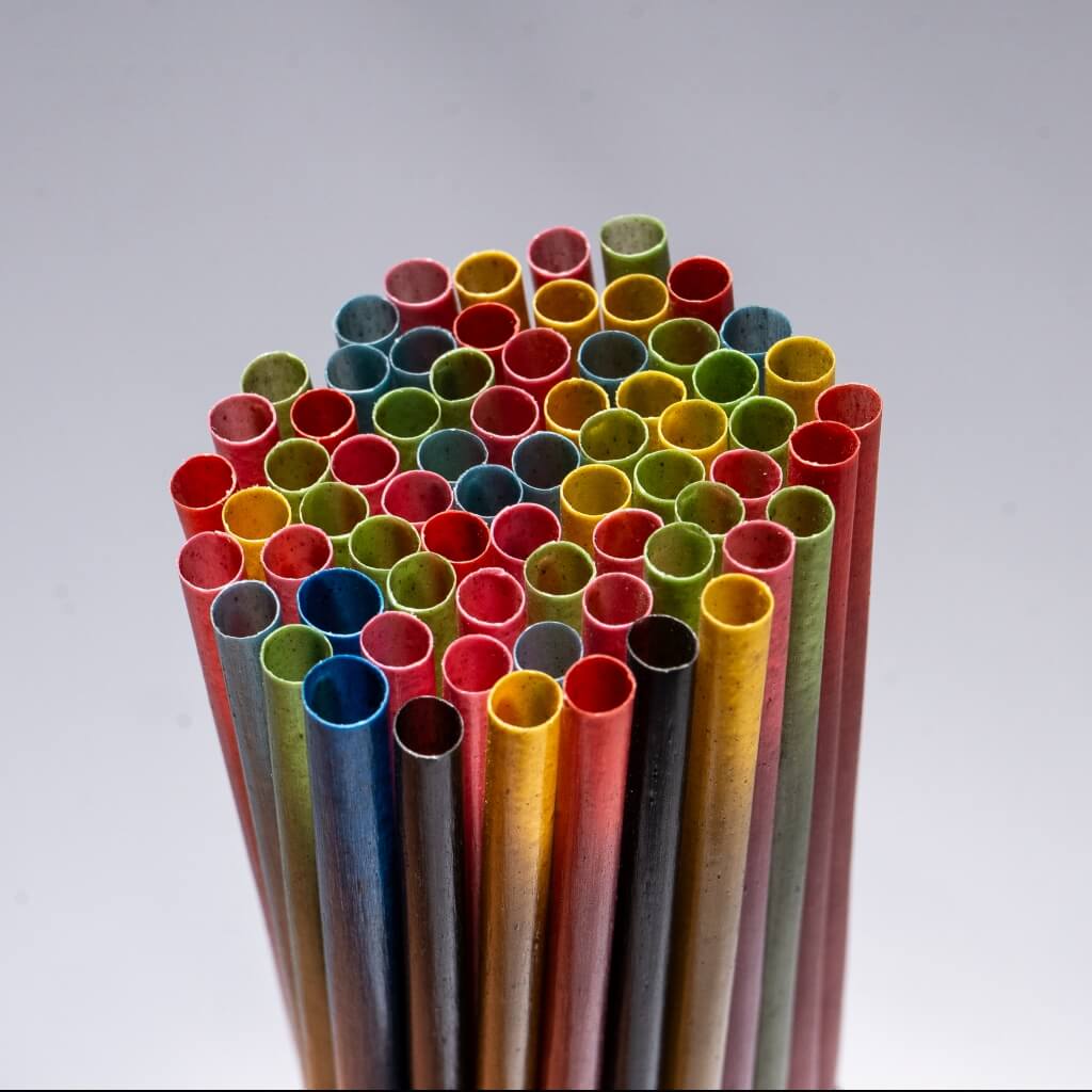 biodegradable colored agave straws
